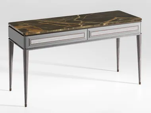 BLUE MOON - Rectangular wooden and marble console table _ CPRN HOMOOD